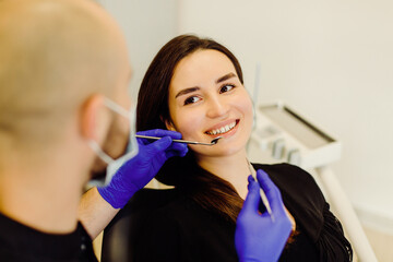 Naklejka premium At the dentist's examination