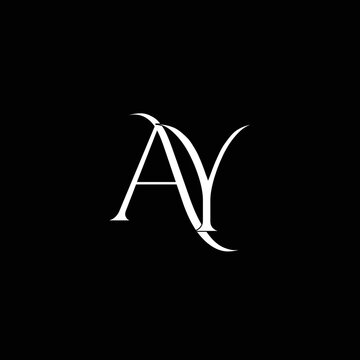 AY AY Logo Design, Creative Minimal Letter AY AY Monogram