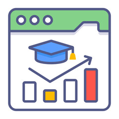 Analysis, report, graph Modern concepts flat design, Premium quality vector illustration concept. Vector symbol.