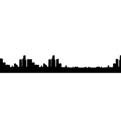 silhouette of buildings in the city

