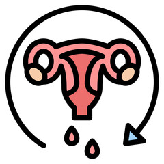 period circle blood oval icon