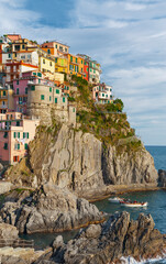 Fototapeta na wymiar Scenery of Manarola, Cinque Terre of Italy