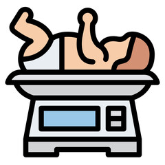 scale baby size measure maternity icon