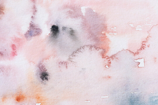 Abstract Pink Background Watercolor Pattern
