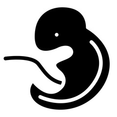 Fototapeta premium embryo unborn fertilization pregnancy icon
