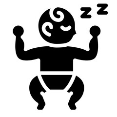 newborn sleep baby rest icon