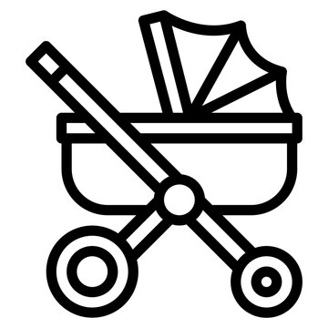 Stroller Baby Transport Carriages Icon