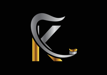 Fototapeta na wymiar Letter K Dental Logo Design Template Inspiration With Tooth Brush Symbol, Vector Illustration.