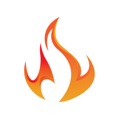 Fire logo design illustration and fire symbol