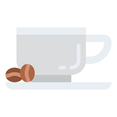 coffee cup beans drink coffee shop icon