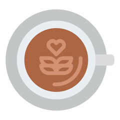 latte art coffee espresso art icon