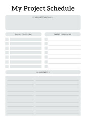 Minimal My Project Schedule