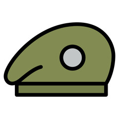 soldier hat army military icon