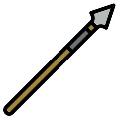 spear weapon army military icon