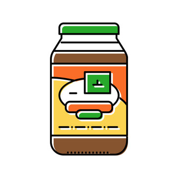 Malt Syrup Barley Color Icon Vector Illustration