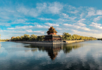 Forbidden City Panorama View, Beijing - obrazy, fototapety, plakaty