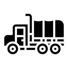 truck vehicle army military icon