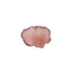 Pink splash stroke stain a watercolor illustration