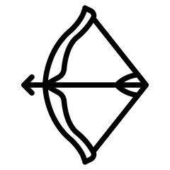 bow weapon army military icon