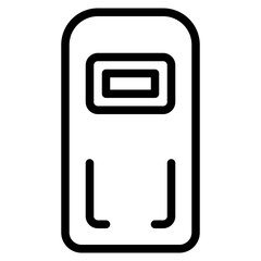 Obraz premium bullet shield protection war army icon