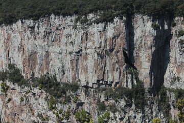 View of mountains and canyons 