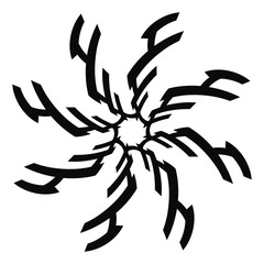Ornamental Star element illustration art