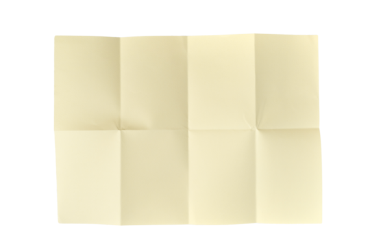 paper with fold marks
