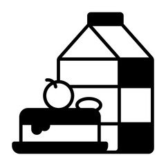 Breakfast, drink, bakery Modern concepts flat design, Premium quality vector illustration concept. Vector symbol.