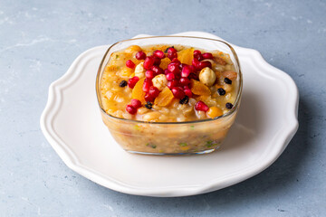 Traditional delicious Turkish dessert; Ashura (Asure)
