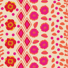 Seamless repeat pattern print background