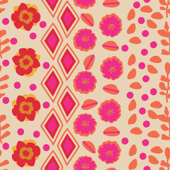Vector seamless repeat pattern print background