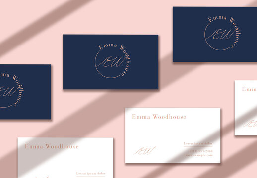 Mimnal Initials Buisness Card