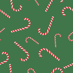 holiday vector christmas candy seamless pattern