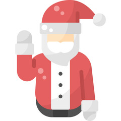 Santa flat icon