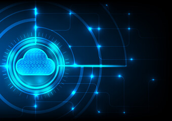 Cloud computing concept. Cloud Computing Concept, Cloud computing technology internet concept background.