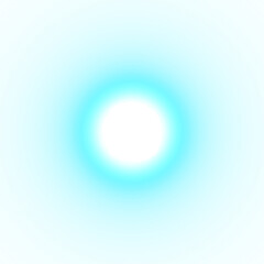 nucleo di luce fredda su sfondo trasparente - anello di luce brillante diffusa