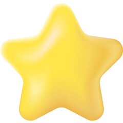 Star vector 3d Icon.  The concept of assessing customer satisfaction.