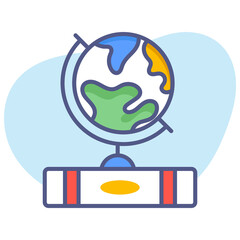 Geography, location, education Modern concepts flat design, Premium quality vector illustration concept. Vector symbol.