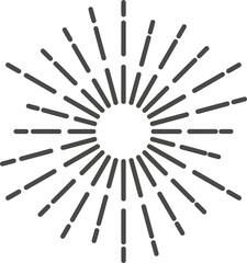 Obraz premium Sunburst radial rays. Star light explosion. 