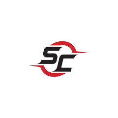 SC initial esport or gaming team inspirational concept ideas © rudi