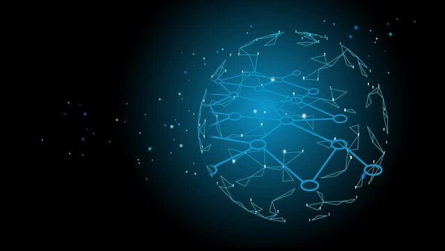 Network in global digital age, insert logo, single element, good transition, alpha channel