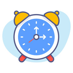 Alarm clock, schedule, Modern concepts flat design, Premium quality vector illustration concept. Vector symbol.