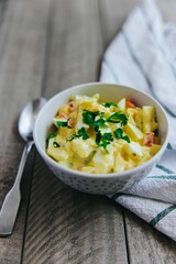 Closeup shot of a homemade Potato Salad