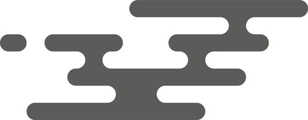 Asian Chinese clouds. Traditional oriental Asian flat design element. 