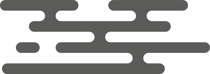 Asian Chinese clouds. Traditional oriental Asian flat design element.