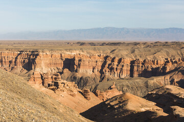 Fototapeta na wymiar Charyn canyon landscape. Kazakhstan Landmark