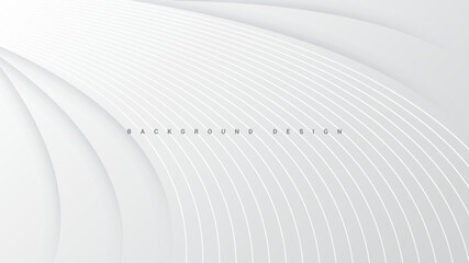 white background design with wavy lines