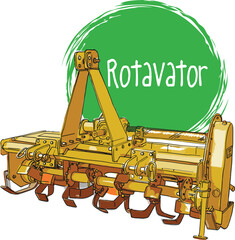 Agriculture rotavator for farming, tractor rotavator