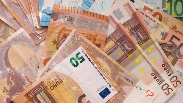 Euro money currency banknotes background