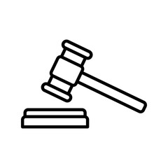 Law icon. sign for mobile concept and web design. vector illustration